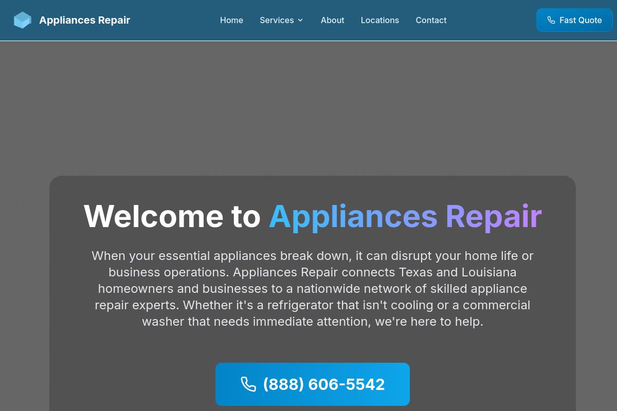 Appliances Repair website