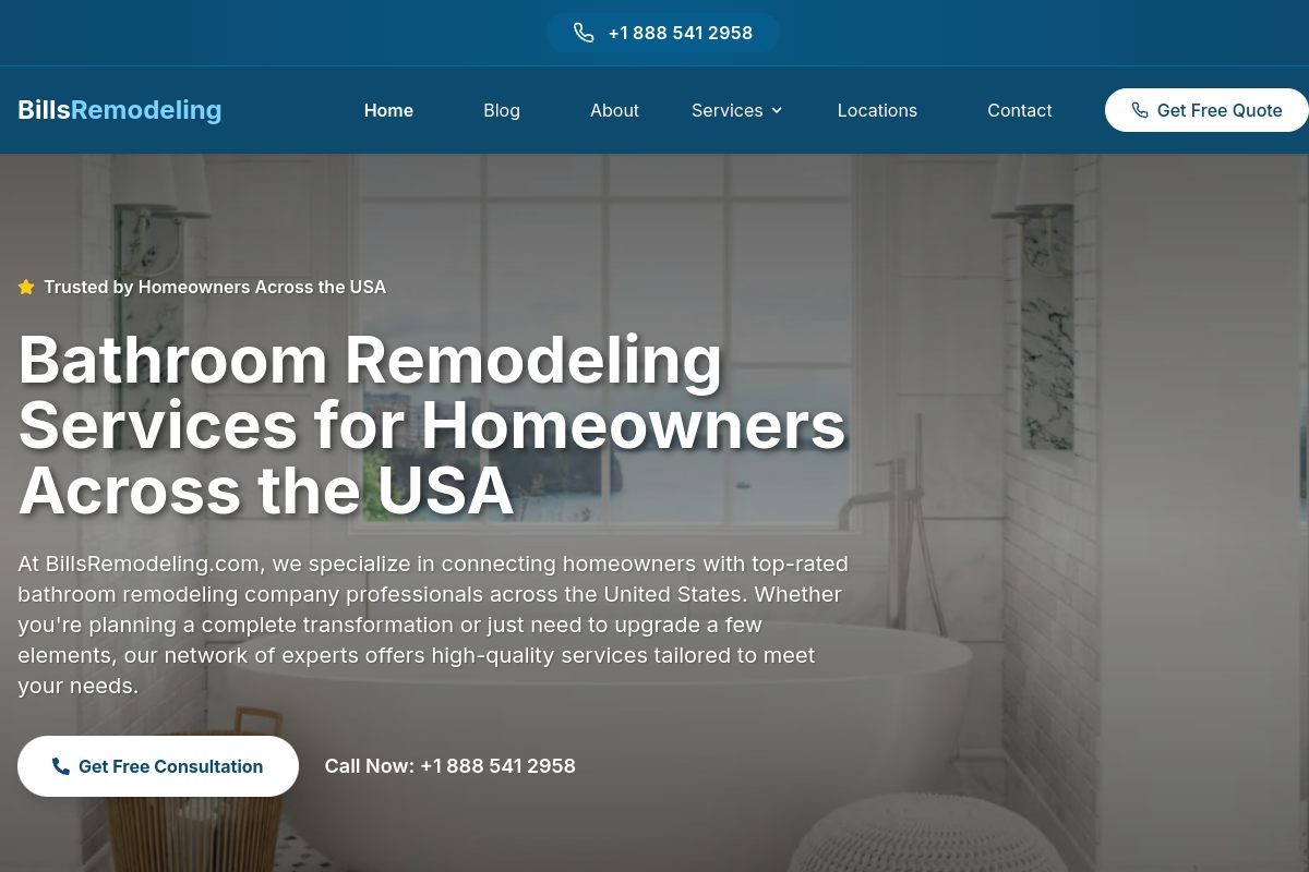 Bill's Remodeling website