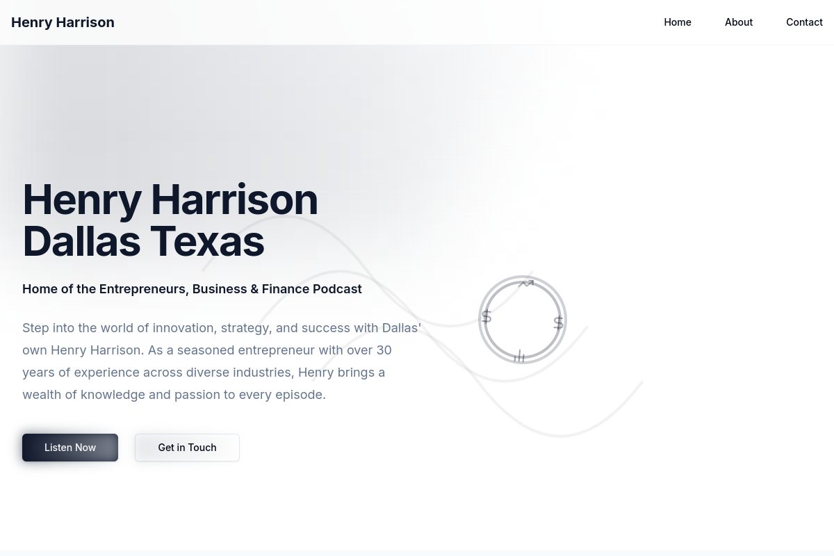 Henry Harrison website