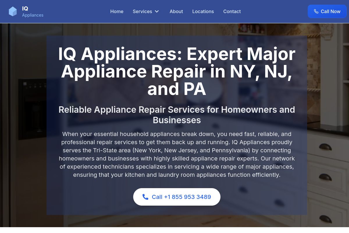 IQ Appliances website