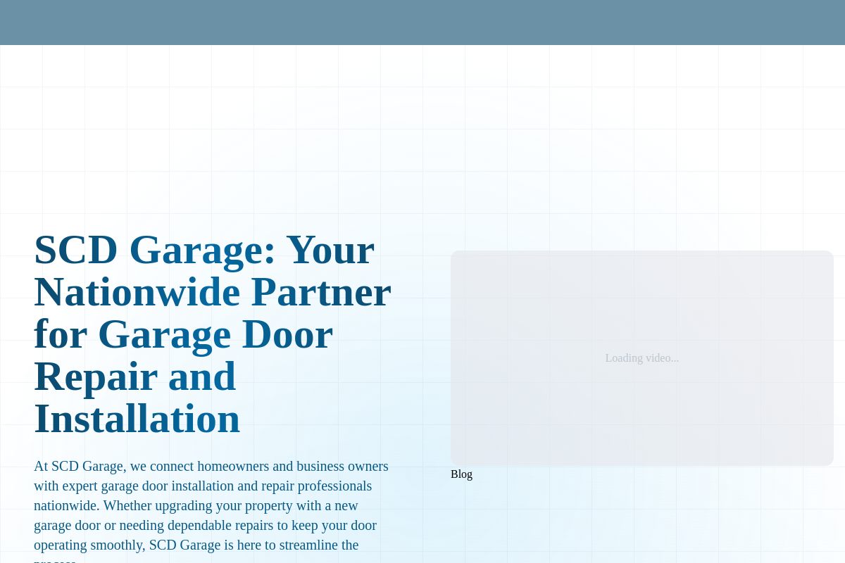 SCD Garage website