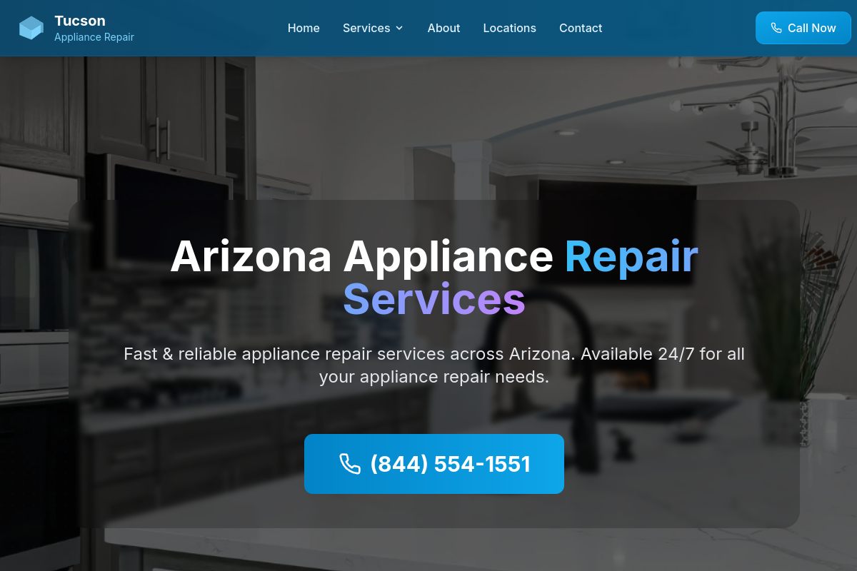 Tucson Appliance Repair website
